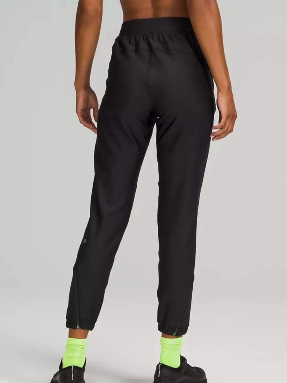 Lululemon Adapted State High Rise Fleece Lined Black Jogger Pants 10 Full Length
